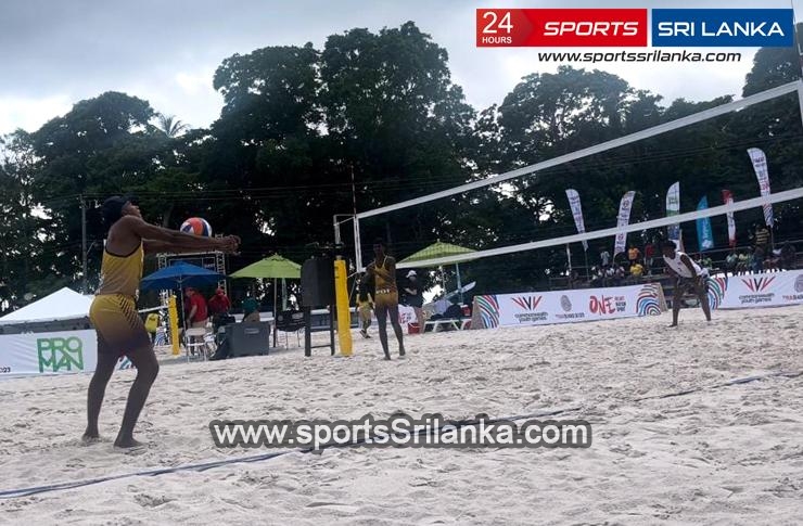 Sri Lanka beach volleyball team loses the first match